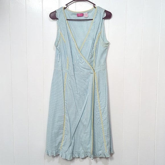 Pappagallo Dresses & Skirts - EUC Poppagallo Blue and White Stripe Dress